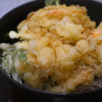 そば処 かめや - 冷し天玉そば＠税込550円