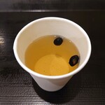 日本橋 天丼 金子半之助 - 黒豆茶