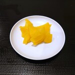 日本橋 天丼 金子半之助 - たくあん