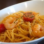 ダイニングバー&たこやき BNO - 海老のアメリケーヌパスタアップ
