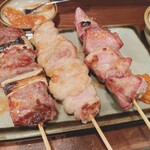 とりとん - かしらネギ、とりこま、豚タン