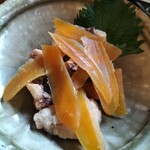 囲坊主 - 白身魚フライのカラスミがけ