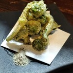 囲坊主 - タラの芽天麩羅