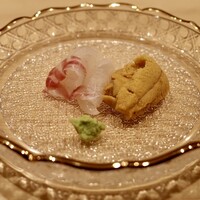 神楽坂すし旭飛 - 明石 真鯛と大間 紫雲丹
