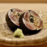 神楽坂すし旭飛 - 石川 鰯のガリ巻き