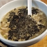 塩そば専門店 桑ばら - キビナゴの背脂つけそば 塩