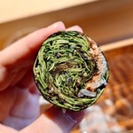 鮨 三心 - 広島 梶谷農園 ハーブ昆布〆巻