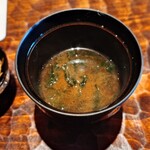 鮨 三心 - 赤出汁