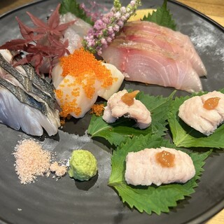 豊洲で仕入れる旬の新鮮魚介