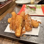 藁焼き鰹たたき明神丸 - 芋天スティック360円