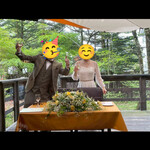 Au Depart Cinq fers - 私達はテラスで頂きました〜