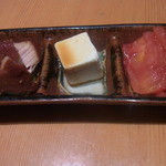 まんてん鮨 - 鮪角煮・岩豆腐・トマト南蛮漬け