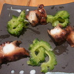 まんてん鮨 - ゴーヤの浅漬け・煮たこ
