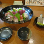 酒肴遊善 じねん - 刺身盛り合わせ　2014.08