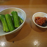 酒肴遊善 じねん - みにきゅうり　農園ヴェルデリコ　浜松　2014.08