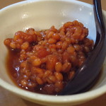 酒肴遊善 じねん - みにきゅうり　農園ヴェルデリコ　浜松　麦味噌で。　2014.08