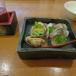 酒肴遊善 じねん - 将軍あさり酒蒸し　2014.08