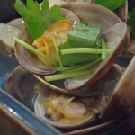 酒肴遊善 じねん - 将軍あさり酒蒸し　2014.08