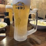 とり源 - 最初の一杯