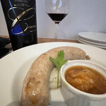 幸せバル KANEL. - 腸詰めハンバーグ　最高！