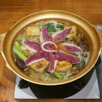 鴨と醸し 鼓道 - ☆鴨肉をしゃぶしゃぶ(#^.^#)☆
