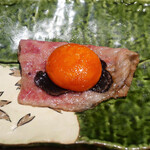 焼肉くるみ - ☆焼きすき卵黄を絡めて(＾◇＾)☆