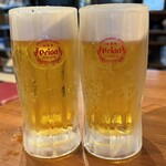 琉球焼肉NAKAMA - オリオンビール(中)660円