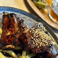 GINZA ONO Gratia -Smoke Dining- - メインの豚スペアリブ薪焼き