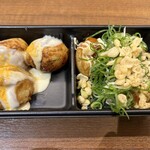 あべの たこやき　やまちゃん - ハーフアンドハーフ（チーズと塩）
