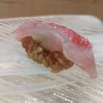 鮨 なかや - 千葉県勝浦産金目鯛