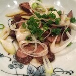 銭箱 - モモ肉タタキ