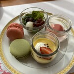 ル・パラディ - プリン、抹茶白玉、マカロン