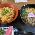 野口製麺所 - ミニ親子丼＋かけうどん＋そば変更
580円＋380円＋50円