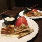 山海倶楽部 - トマトとブルーチーズ豆腐