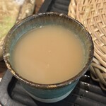 炭と蕎麦 那由多 - 蕎麦湯