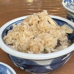 そば処 湧水 - 山菜炊き込みご飯