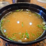 回転すし北海道 - ランチタイムサービスあら汁