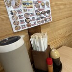 自由軒 本店 - 卓上調味料