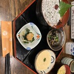 會水庵 - 釜揚げしらすと焼イワシの親子丼