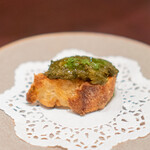 ARMONICO - 鮑の肝のブルスケッタ