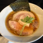 らぁ麺 飛鶏 - 下にメンマが隠れてます。