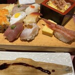 ふらり寿司 - 上四季握りランチ