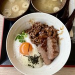 利久 - 牛たん2種盛り丼