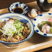 神戸ビーフの旨だれ炙り焼き丼御膳