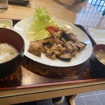 割烹・定食 さがら - 肉と茄子のしょうゆ炒め