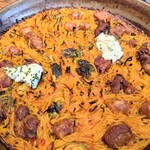 Seafood & Tapas LUBINA - ラム肉のパエリア　1700円×2人前