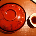 岡 - お刺身　とろ　シマエビ　ミル貝　しめた鯵