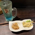 いなか家 源平 - 料理写真:摩周ハイボールとお通し