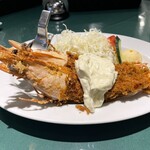 グリル 一平 - 特大有頭エビフライセット