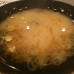 ぎょしん - ランチの味噌汁
